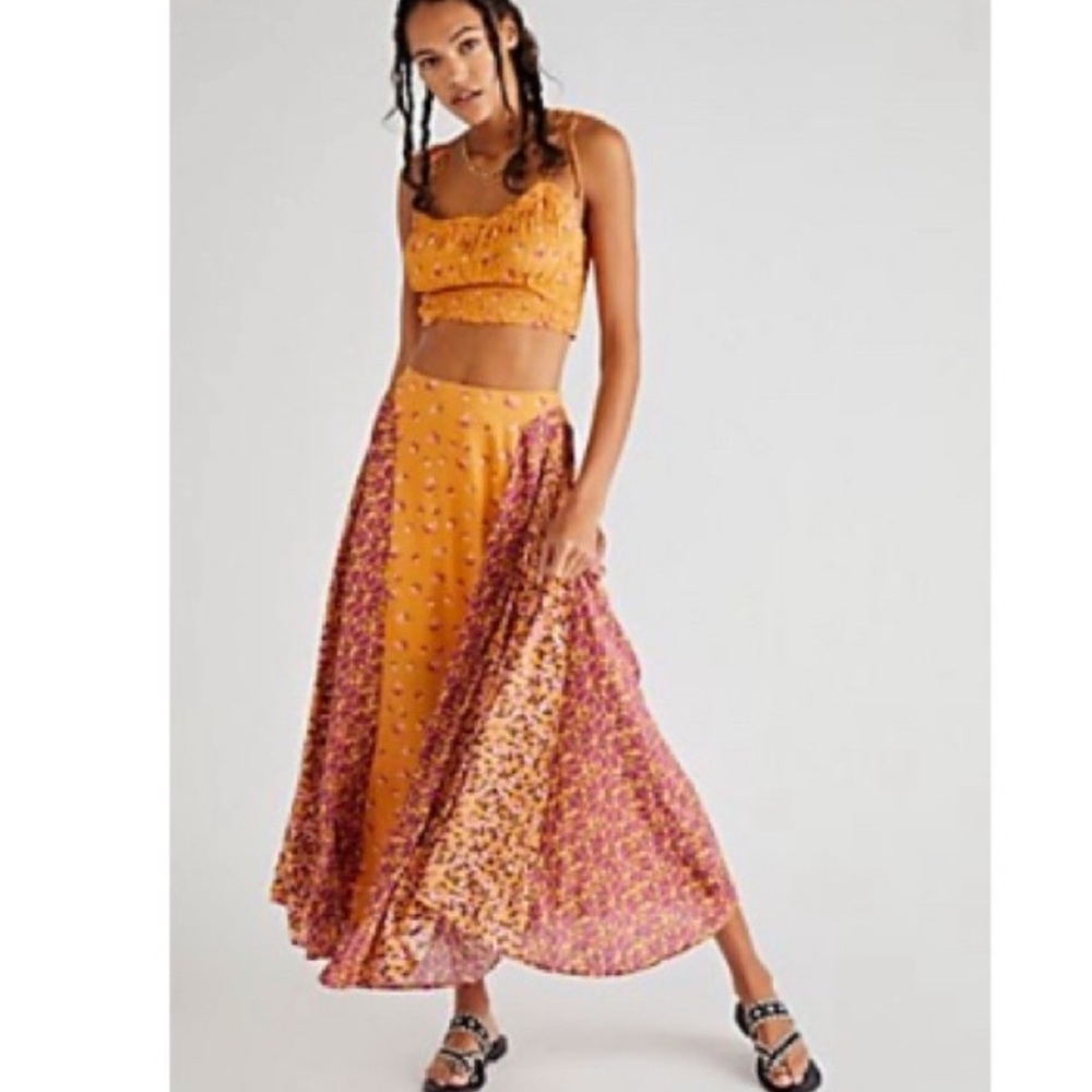 Free People Kaia Maxi floral Skirt